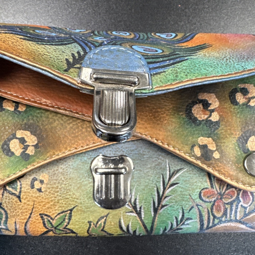 Hand-Painted Leather Wallet, Biacci - Picture 3 of 14
